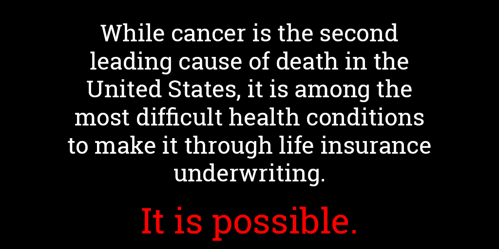 Life insurance for people with cancer