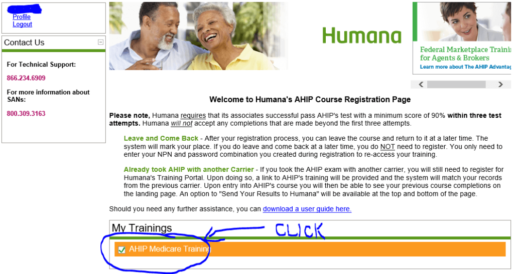 Humana AHIP Test