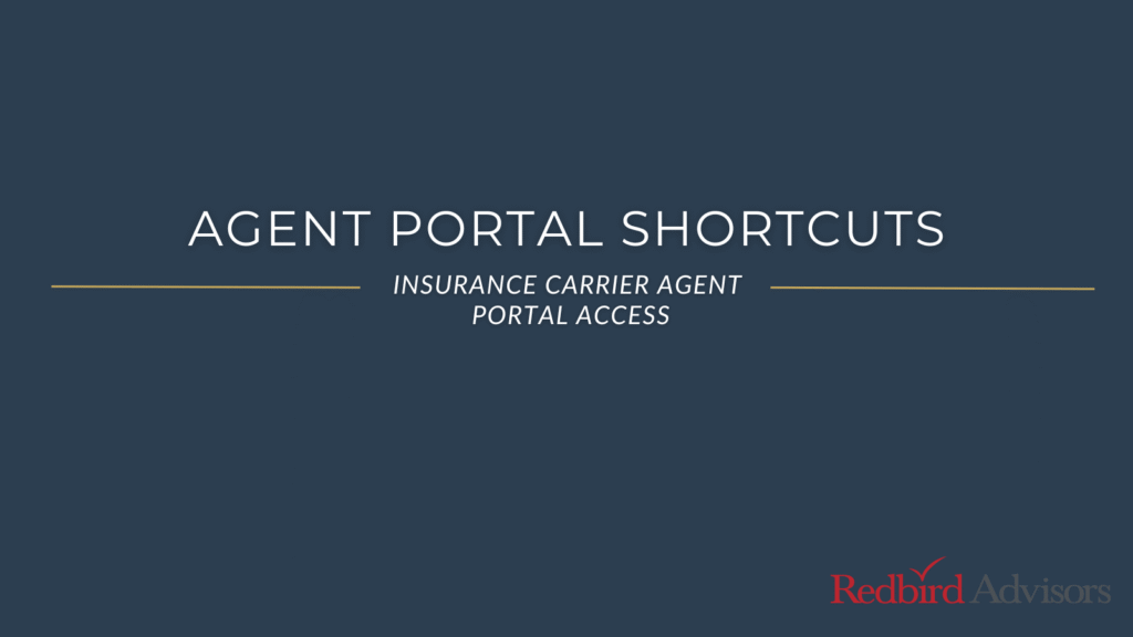 Agent login shortcut for insurance company agent portals.
