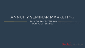 Annuity seminar marketing for insurance agents.
